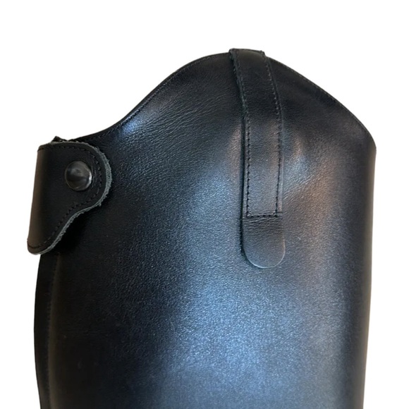 Rectiligne Andover Equestrian Jump Black Tall Riding Boot Made in France Sz 9 - Picture 9 of 17